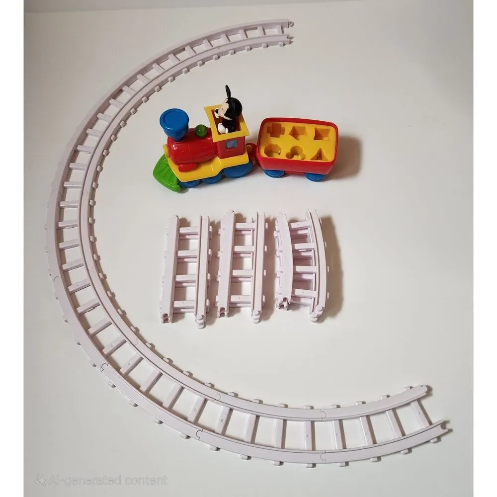Disney Mickey Mouse Musical Train – 16 Track Pieces – Parts Only